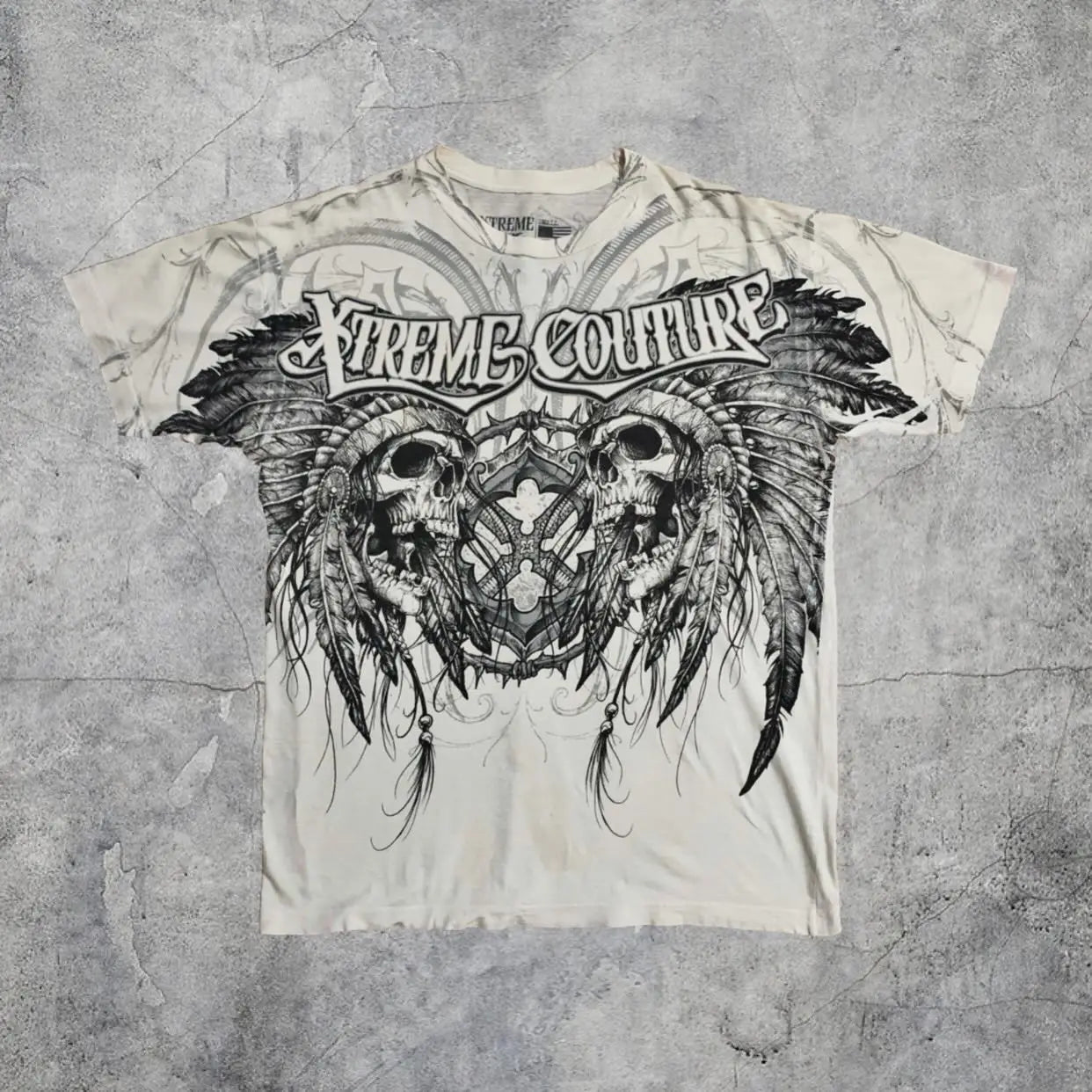 Vintage Xtreme Short Sleeves Man Y2K American Fashion Trend Baggy T Shirt