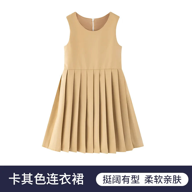 School Uniform Preppy Girls Clothes for Teenagers Baby Elegant Dress Spring Autumn Children Costumes 8 10 12 13 Years