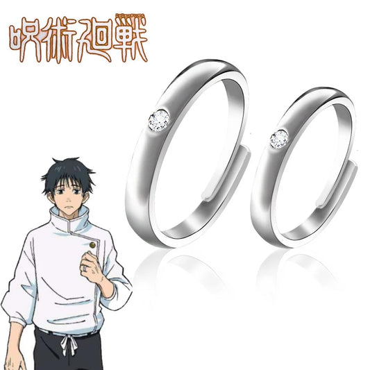Anime Jujutsu Kaisen Ring Two-sided Sukuna Gojo Satoru Fushiguro Megumi COS Devil's Eye Ring Jewelry Accessories Cosplay Gift