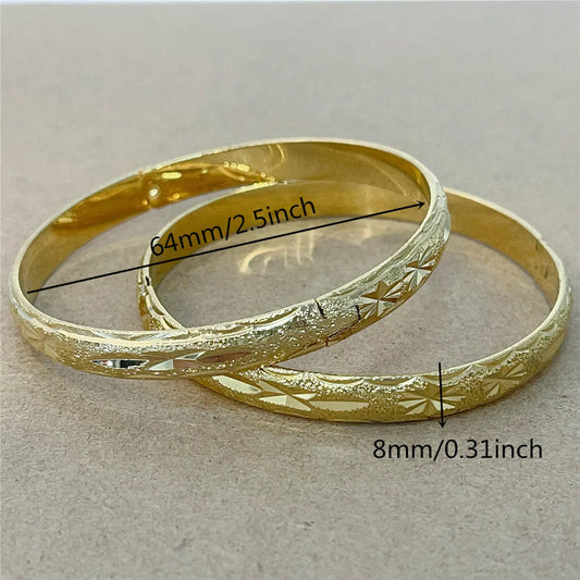 2 Pcs Cuban Chain Bracelets for Women Charm Bracelets Bangles Jewelry