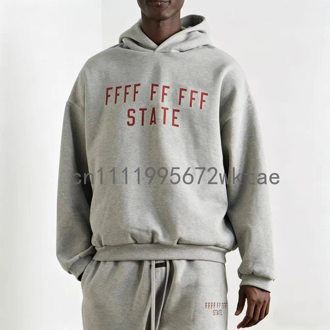 BACK TO SCHOOL Men's Hoodies Luxury Design Double Row Printed Letter Oversized Hoodies High Street Couple Velvet Pants Set
