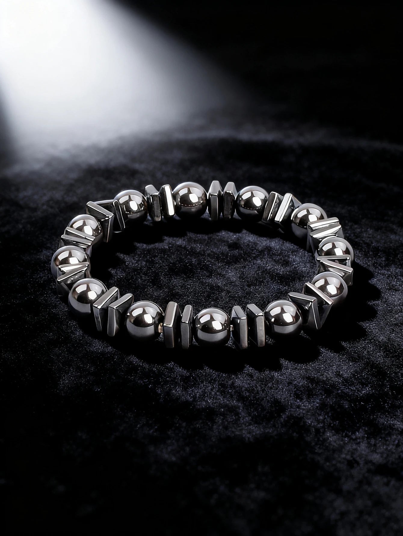 Hematite Bracelet Twisted Beads Natural Stone Minimalist String For Vigour Protection Grounding & Strength Healthy Jewelry Gift
