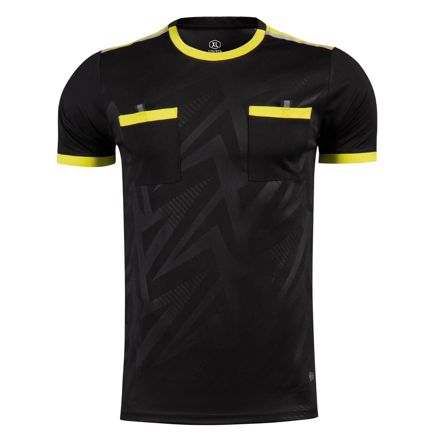 Professional Men Referee Uniforms Soccer Football Jerseys Shirts Pockets Judge Short Sleeve Team Shirt Sportswear Clothes