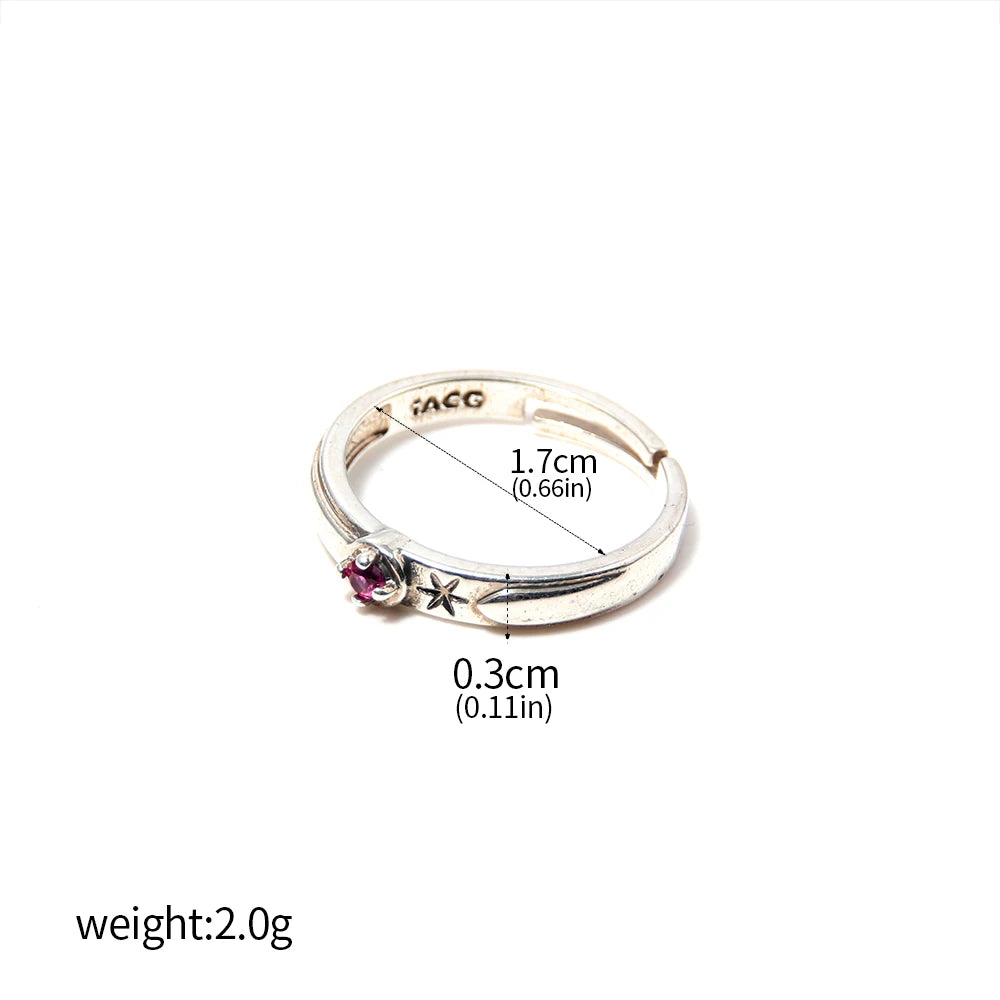 Anime Jujutsu Kaisen Ring Two-sided Sukuna Gojo Satoru Fushiguro Megumi COS Devil's Eye Ring Jewelry Accessories Cosplay Gift