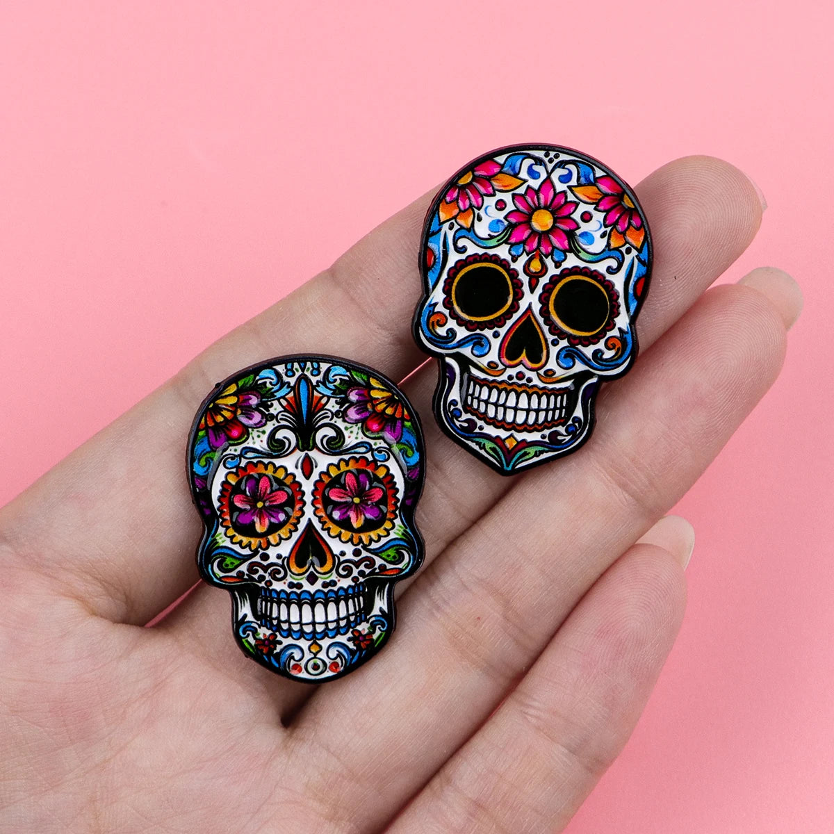 Mexican Skull Enamel Pins Punk Brooches Badge Lapel Pin For Backpack Clothes Accessories Fashion Jewelry Birthday Gifts
