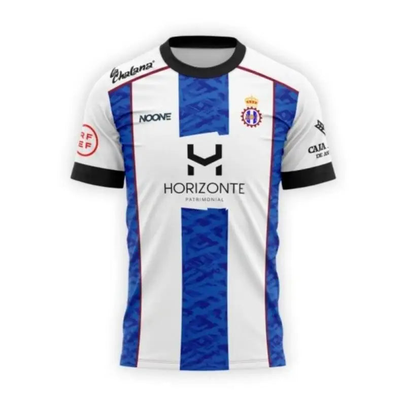 Soccer Jersey - White & Blue with Maroon Trim _HORIZONTE_ Sponsor Logos for TRIOCAR High - Quality Football Family Kids Tees