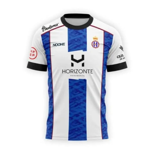 Soccer Jersey - White & Blue with Maroon Trim _HORIZONTE_ Sponsor Logos for TRIOCAR High - Quality Football Family Kids Tees