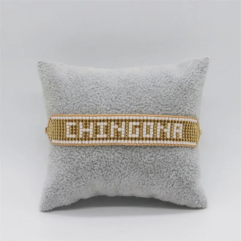 ALIYA Fashion Mexican Beads Bracelet New CHINGONA Letter Bracelets Jewelry Handmade Loom Armband Pulseras for Women Gifts