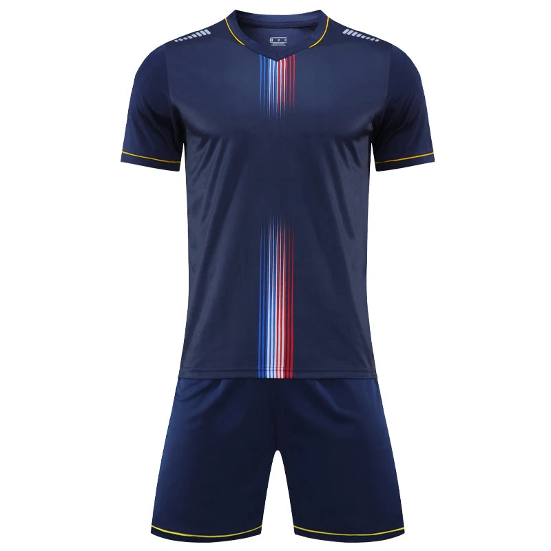 Soccer Uniform Set Men Football Team Custom Men Jersey Shorts Training Suit Outdoor Sport Gym Summer Running Tracksuit
