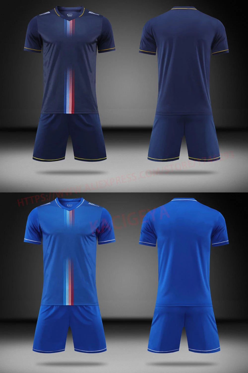 Soccer Uniform Set Men Football Team Custom Men Jersey Shorts Training Suit Outdoor Sport Gym Summer Running Tracksuit