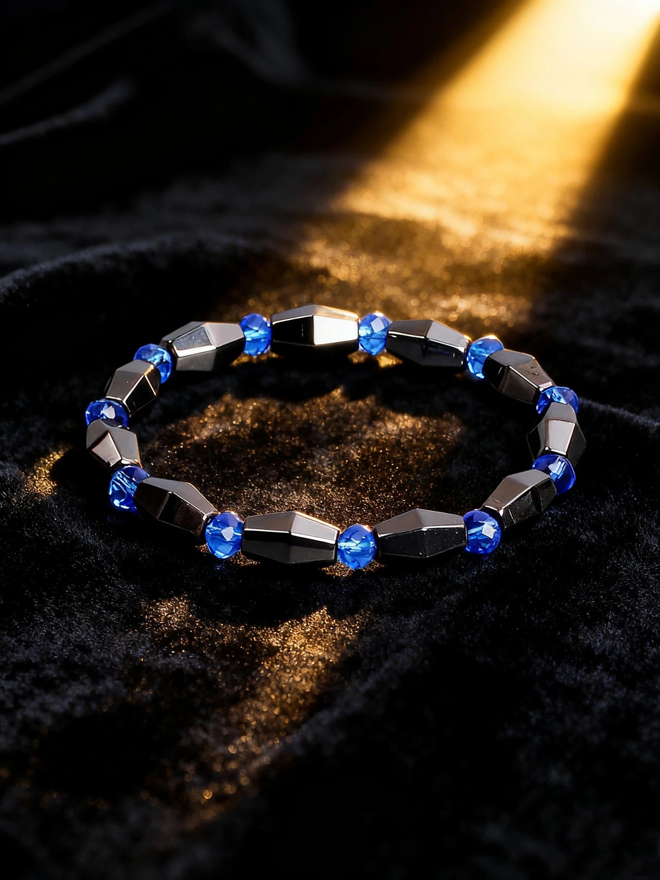 Hematite Bracelet Twisted Beads Natural Stone Minimalist String For Vigour Protection Grounding & Strength Healthy Jewelry Gift