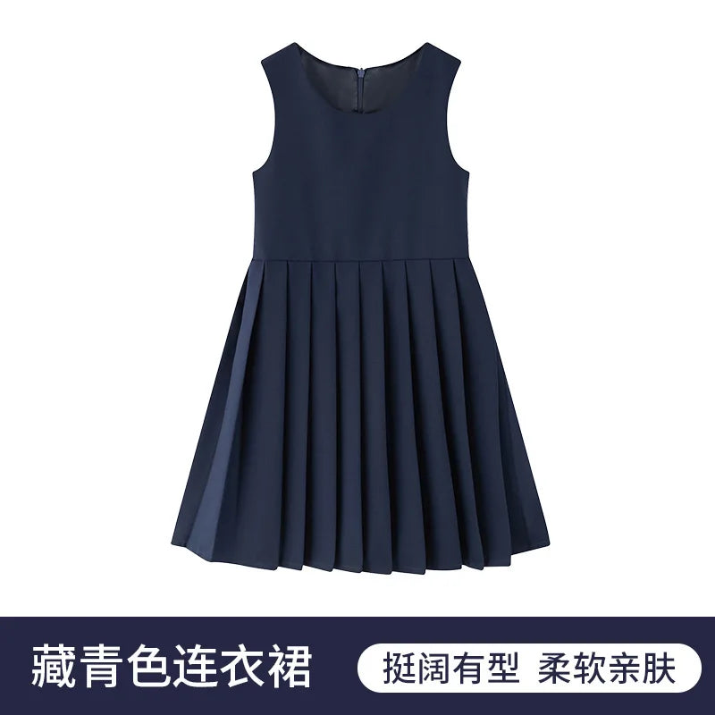 School Uniform Preppy Girls Clothes for Teenagers Baby Elegant Dress  Spring Autumn Children Costumes 8 10 12 13 Years