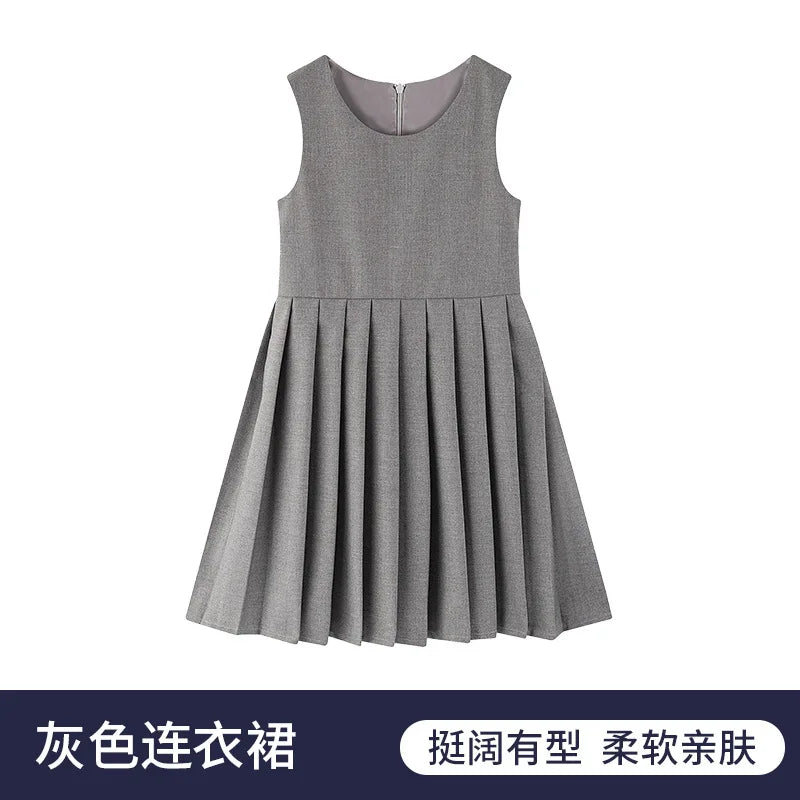 School Uniform Preppy Girls Clothes for Teenagers Baby Elegant Dress  Spring Autumn Children Costumes 8 10 12 13 Years