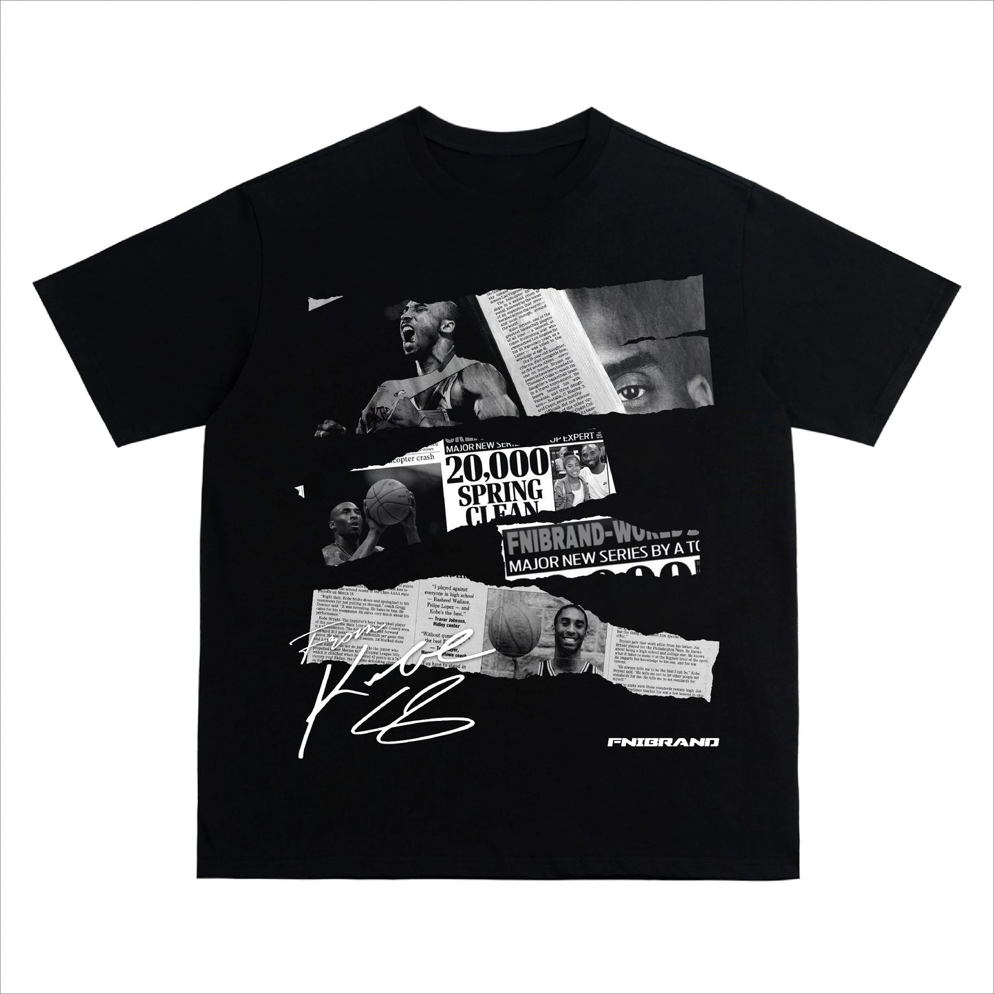 Men Summer Cotton Tees Streetwear Basketball Kobe Bryant Graphic Print Loose T-shirt Top Men's T-shirt for Both Men and Women