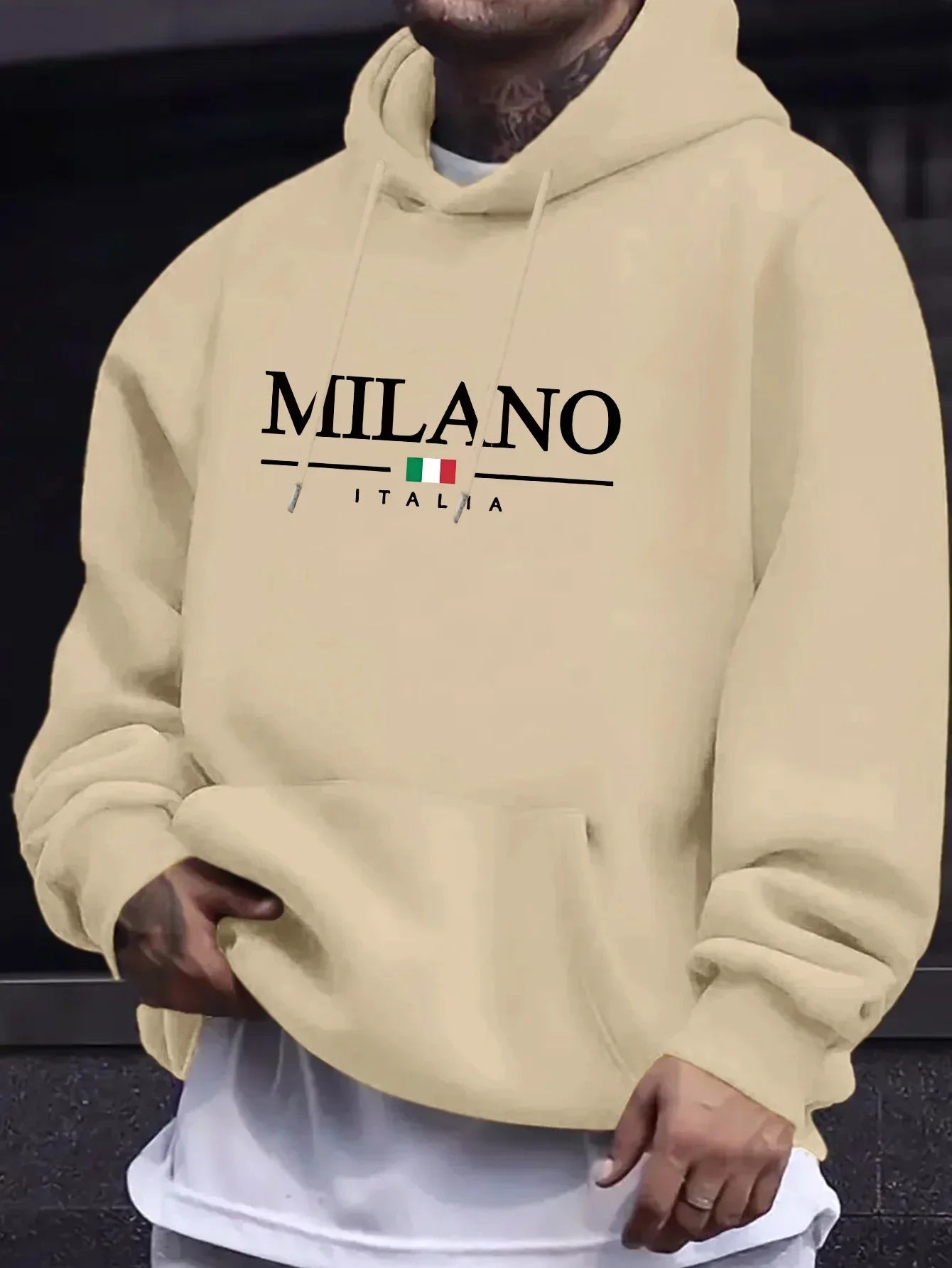 2026 Hot Sales Mens Hoodies Printed Casual Sweatshirts Outdoors Fitness Sports Jogging Men Clothing Fashion Street Pullover Tops