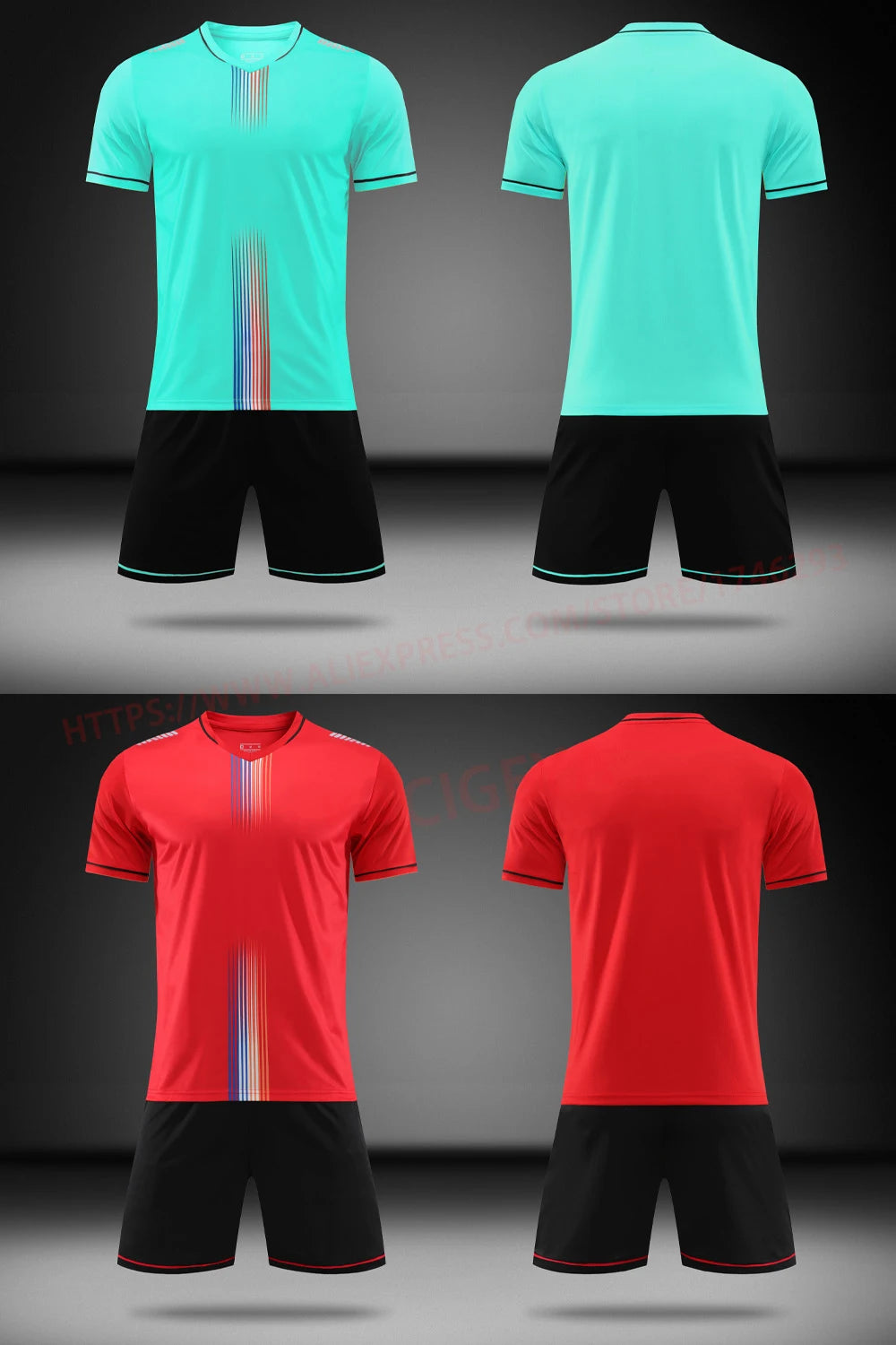 Soccer Uniform Set Men Football Team Custom Men Jersey Shorts Training Suit Outdoor Sport Gym Summer Running Tracksuit