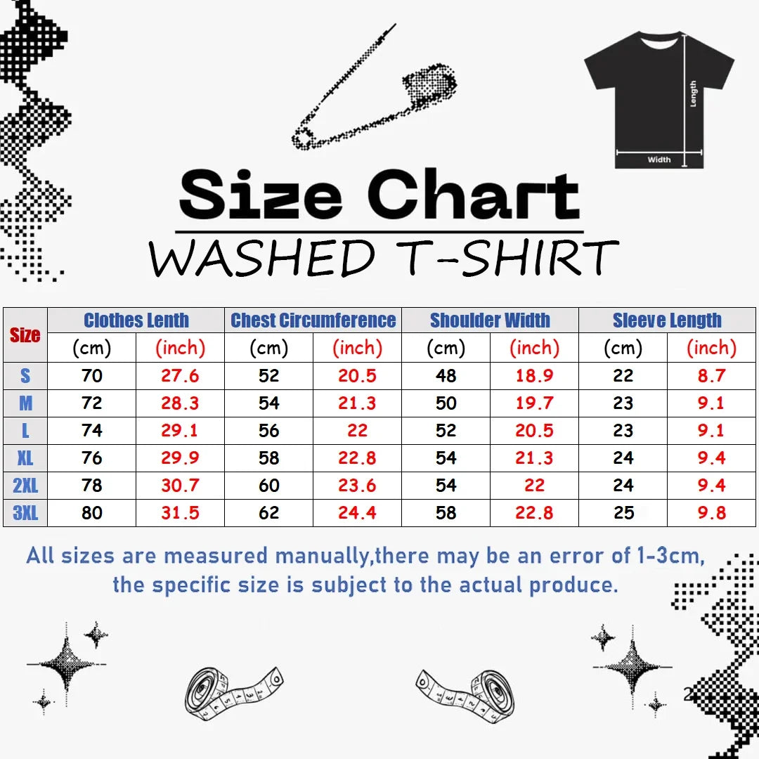 Goodnight Punpun Manga Funny Graphic Print T-shirt Women Men Fashion Retro Washed Cotton Tee Harajuku Oversized Loose Casual Top