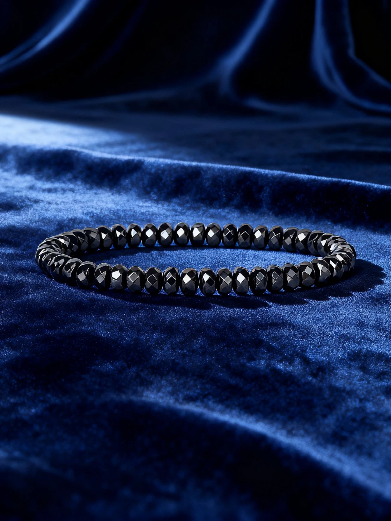 Hematite Bracelet Twisted Beads Natural Stone Minimalist String For Vigour Protection Grounding & Strength Healthy Jewelry Gift