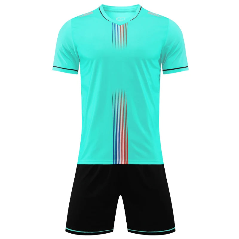 Soccer Uniform Set Men Football Team Custom Men Jersey Shorts Training Suit Outdoor Sport Gym Summer Running Tracksuit