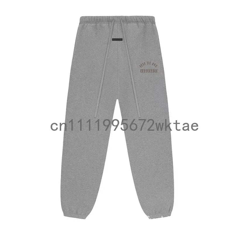 BACK TO SCHOOL Men's Hoodies Luxury Design Double Row Printed Letter Oversized Hoodies High Street Couple Velvet Pants Set