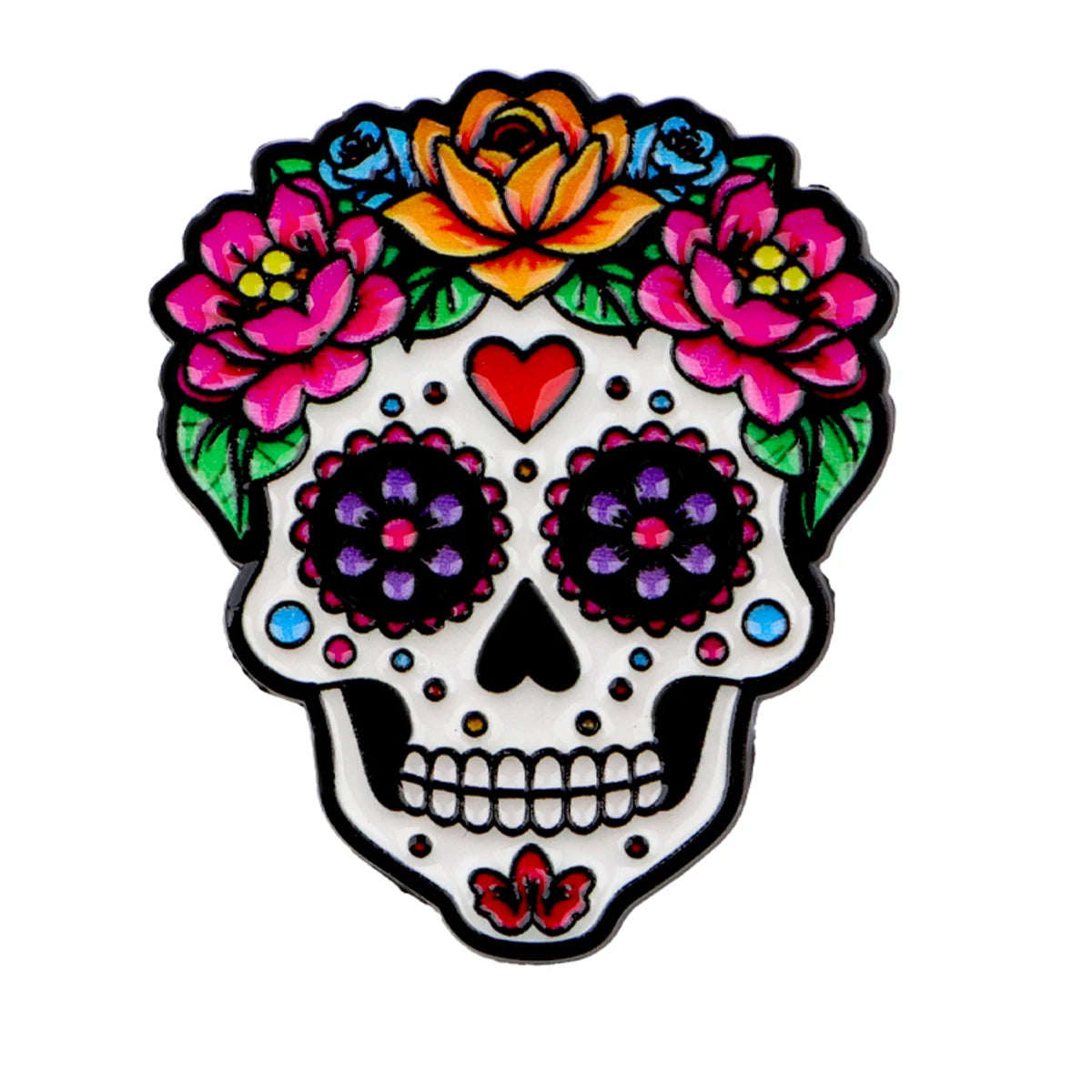 Mexican Skull Enamel Pins Punk Brooches Badge Lapel Pin For Backpack Clothes Accessories Fashion Jewelry Birthday Gifts