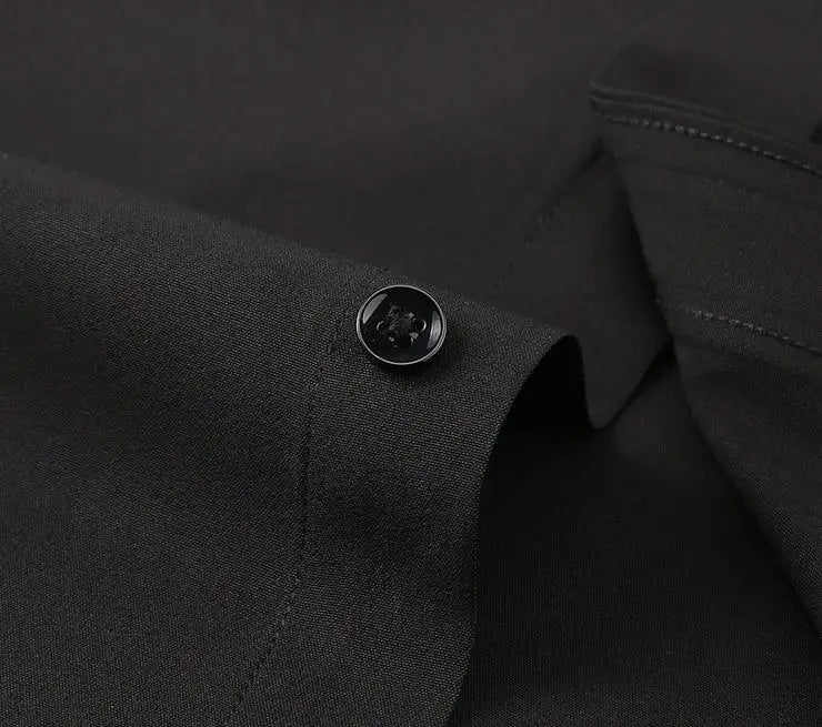 Men Shirt Long Sleeves Dress Shirts For Men Slim Fit Camisa Social Business Blouse White Blue Office Shirt Men Clothing 7XL 8XL