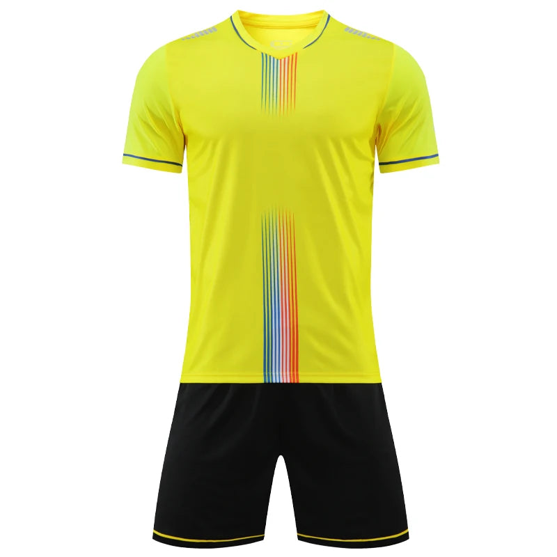 Soccer Uniform Set Men Football Team Custom Men Jersey Shorts Training Suit Outdoor Sport Gym Summer Running Tracksuit