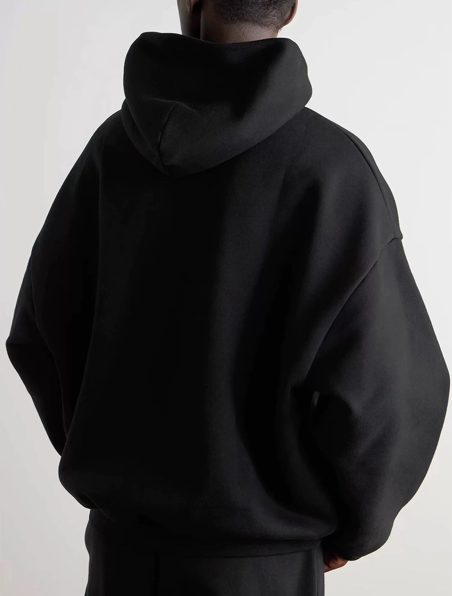 BACK TO SCHOOL Men's Hoodies Luxury Design Double Row Printed Letter Oversized Hoodies High Street Couple Velvet Pants Set