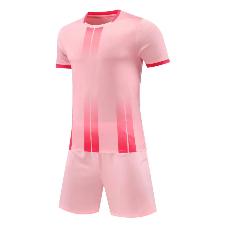 Men Children Soccer Uniform Sets Adult DIY Customize High Quality Boys Soccer Kit Shirt Club Sportswear Training Football Jersey