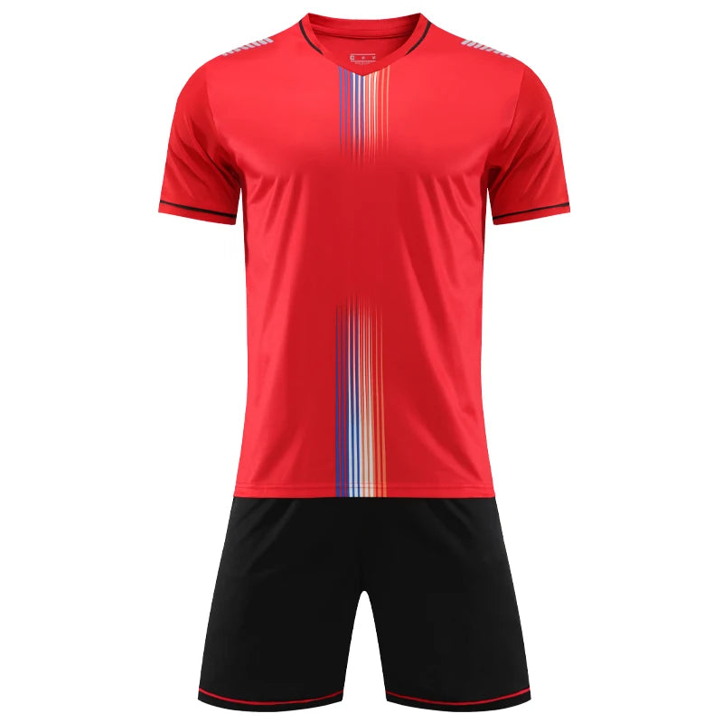 Soccer Uniform Set Men Football Team Custom Men Jersey Shorts Training Suit Outdoor Sport Gym Summer Running Tracksuit