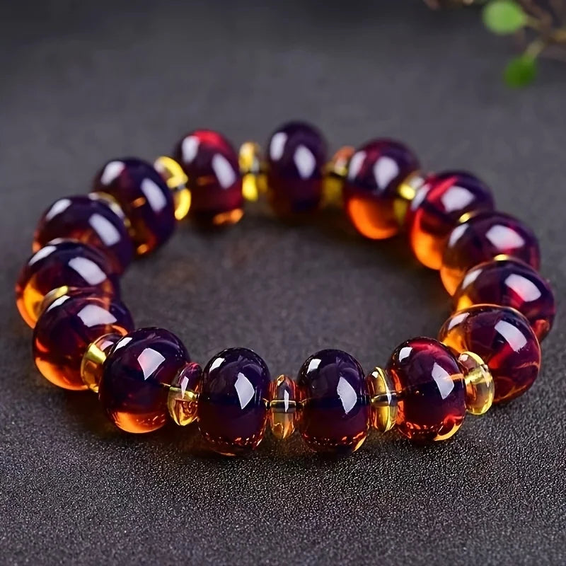 Mexican Amber Bracelets - Unisex, Fashion Resin Jewelry