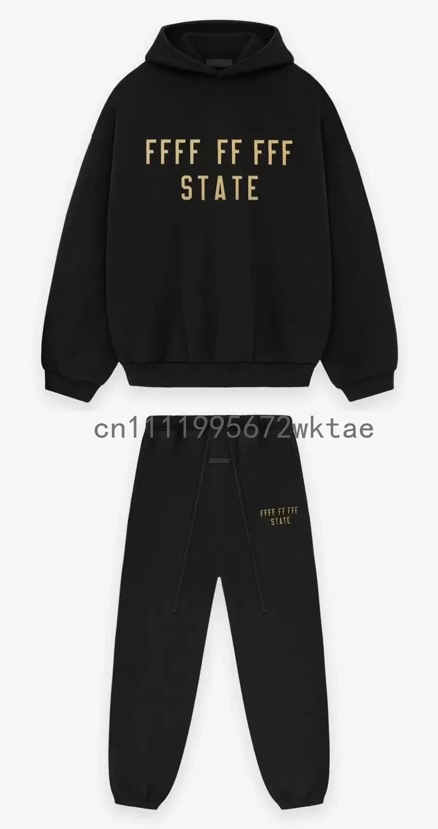 BACK TO SCHOOL Men's Hoodies Luxury Design Double Row Printed Letter Oversized Hoodies High Street Couple Velvet Pants Set