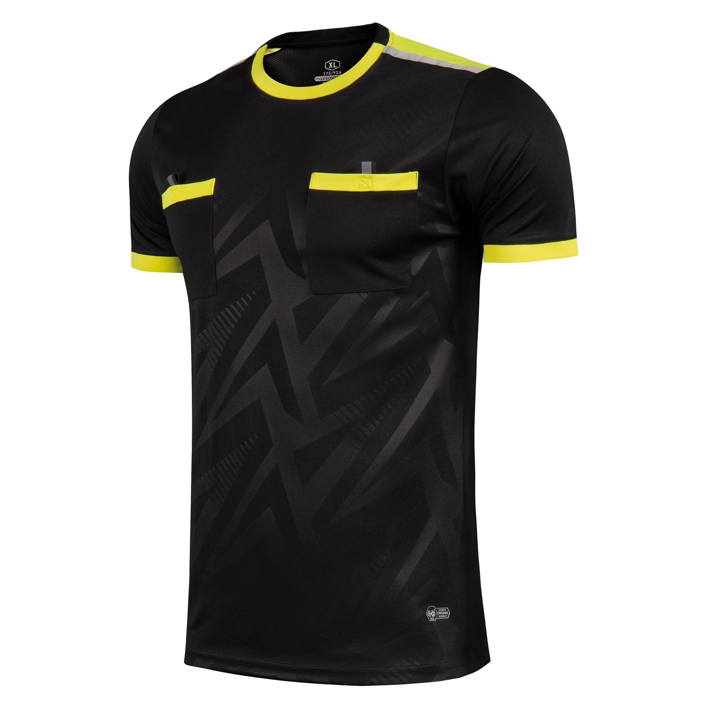 Professional Men Referee Uniforms Soccer Football Jerseys Shirts Pockets Judge Short Sleeve Team Shirt Sportswear Clothes