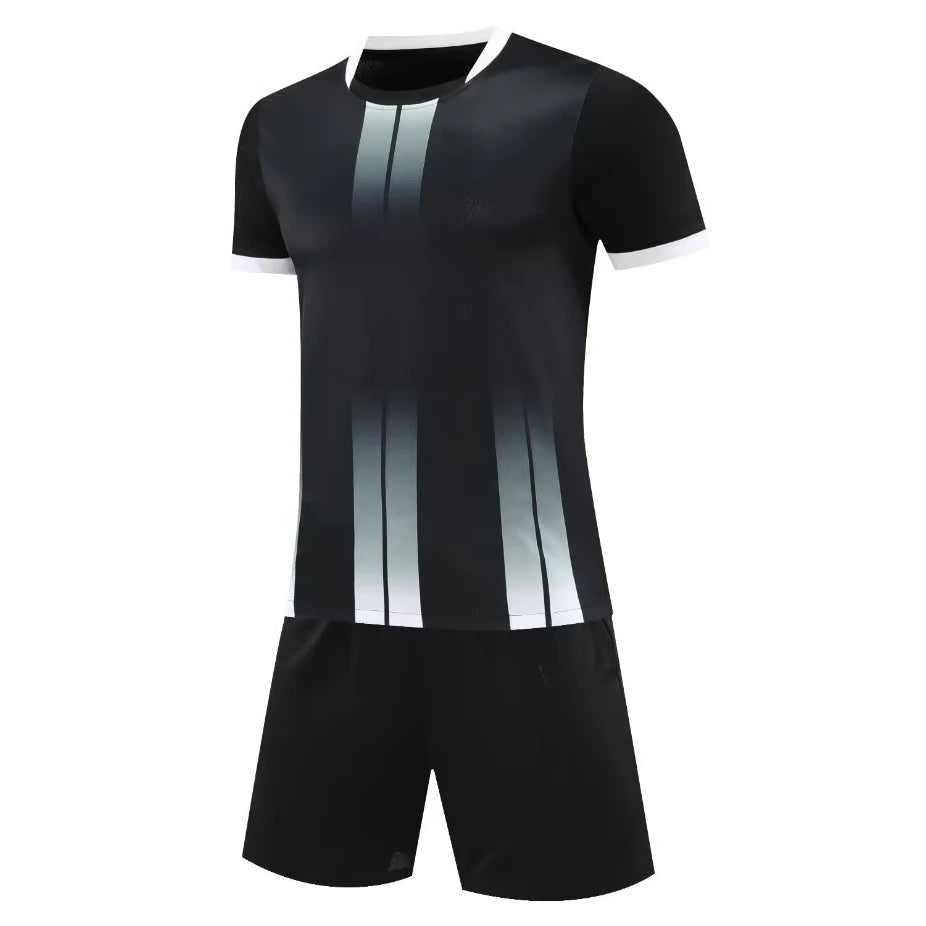 Men Children Soccer Uniform Sets Adult DIY Customize High Quality Boys Soccer Kit Shirt Club Sportswear Training Football Jersey