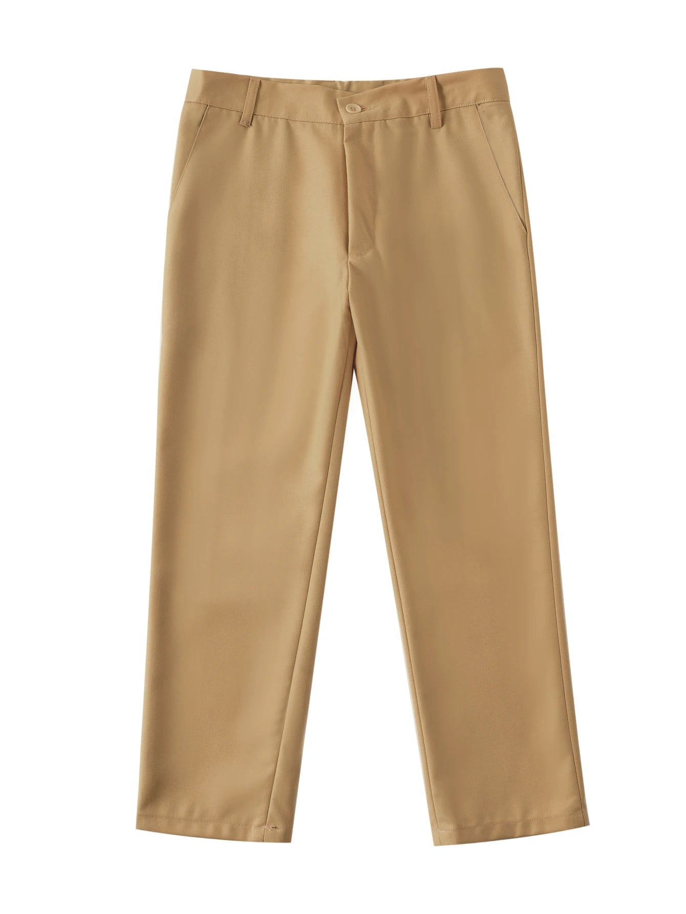 Tween Boy Back To School Season Black Single Breasted Long Pants, Boy Youth School Uniforms
