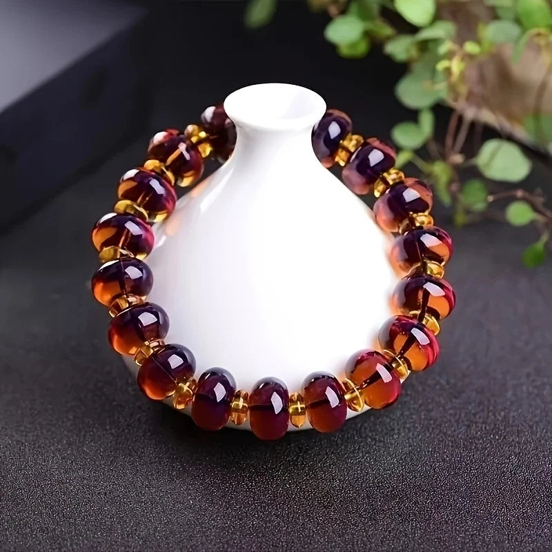 Mexican Amber Bracelets - Unisex, Fashion Resin Jewelry