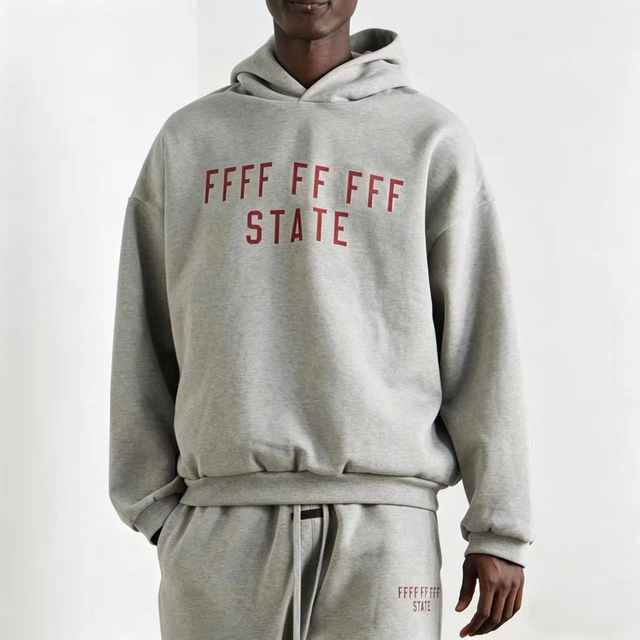 BACK TO SCHOOL Men's Hoodies Luxury Design Double Row Printed Letter Oversized Hoodies High Street Couple Velvet Pants Set