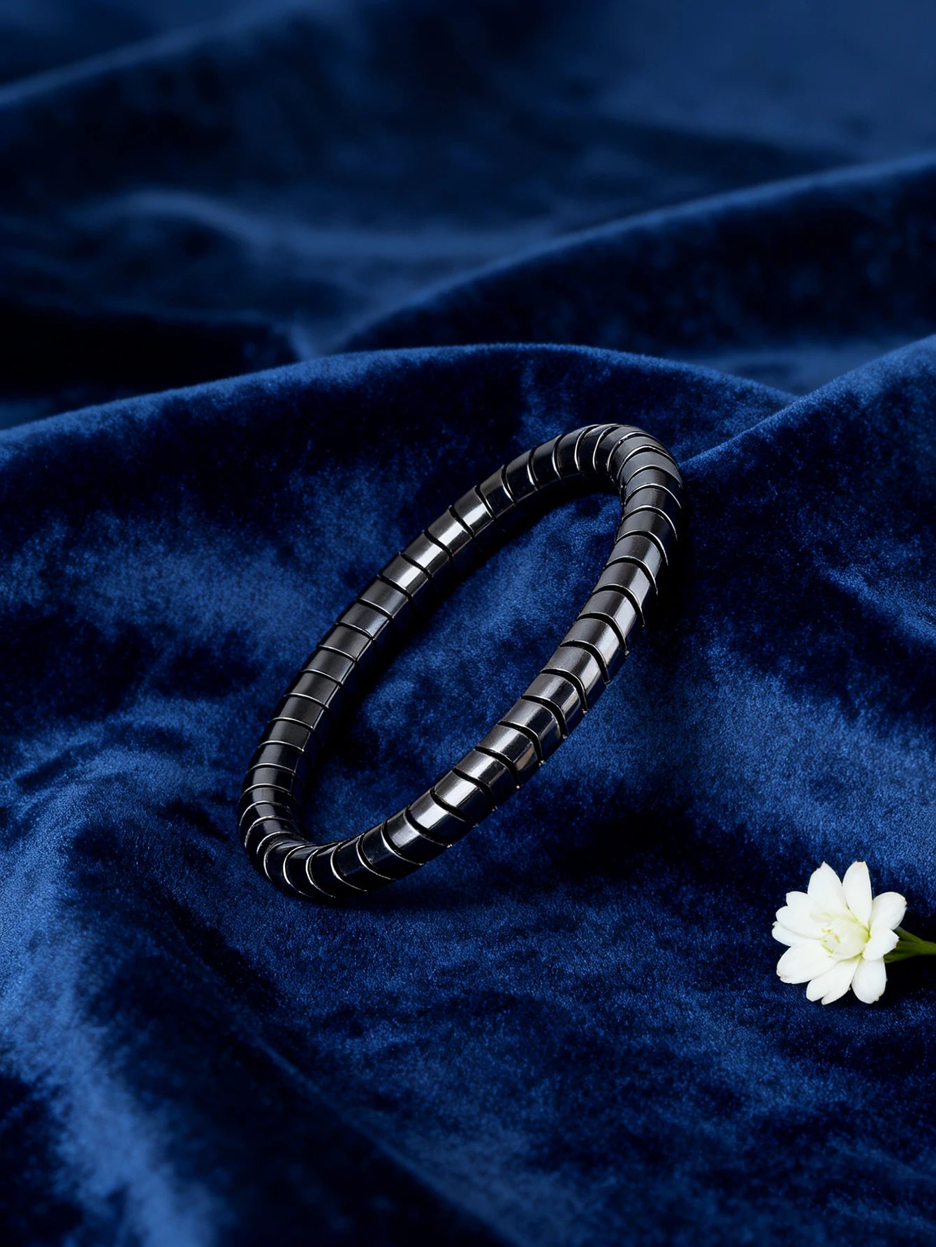 Hematite Bracelet Twisted Beads Natural Stone Minimalist String For Vigour Protection Grounding & Strength Healthy Jewelry Gift