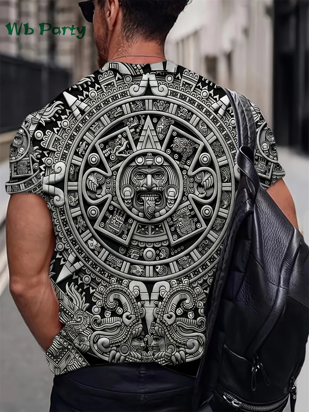 Aztec Themed Pattern 3D Print T shirt Compression Shirt Short Sleeve Tee Men's Summer T-shirts Vintage Print Men's Clothes Tops