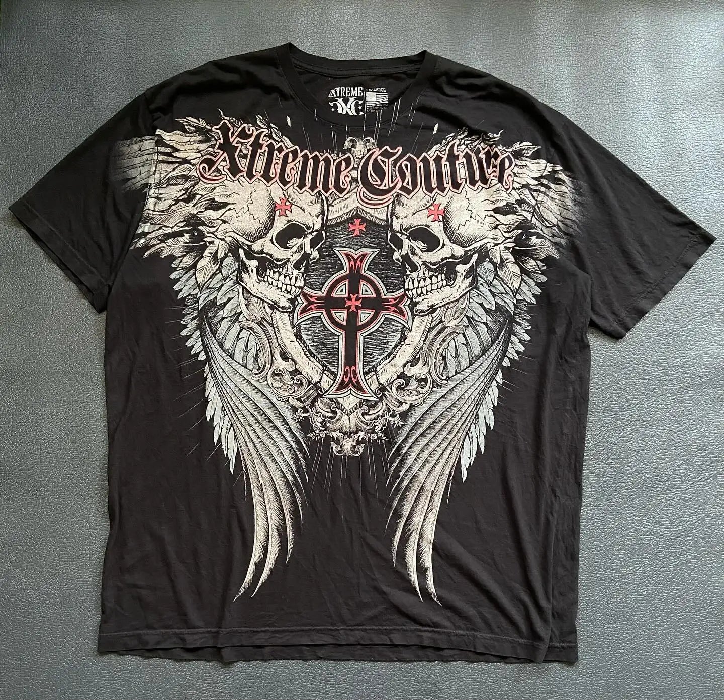 Vintage Xtreme Short Sleeves Man Y2K American Fashion Trend Baggy T Shirt
