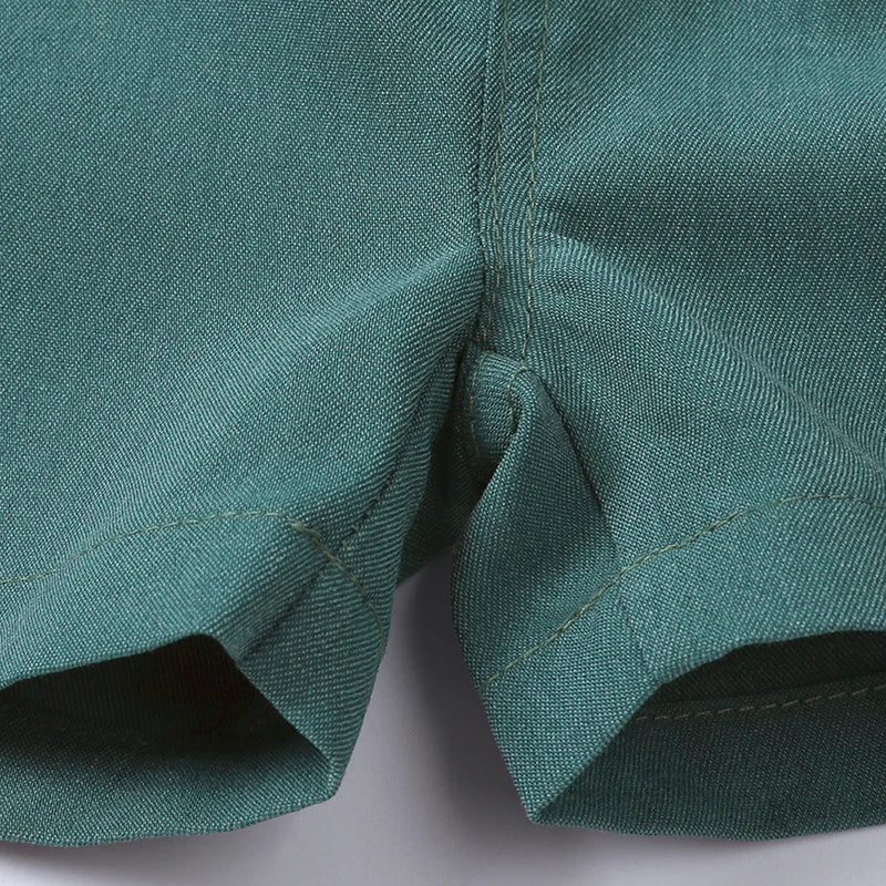 Fashion Clothes for School Children Cotton Short Sleeve Shirt Strap Shorts 2 PCS Summer Kids Clothes Boys Sets 1-8 Years
