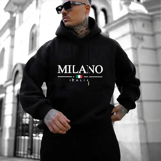 2026 Hot Sales Mens Hoodies Printed Casual Sweatshirts Outdoors Fitness Sports Jogging Men Clothing Fashion Street Pullover Tops