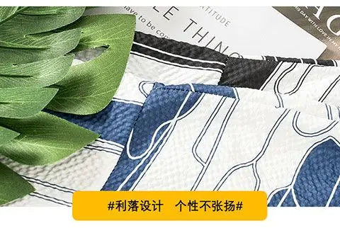 Yidun Jacquard Pocket Shirt Men's Short Sleeve Trendy Style Thin Loose Summer Casual Fashion Slim