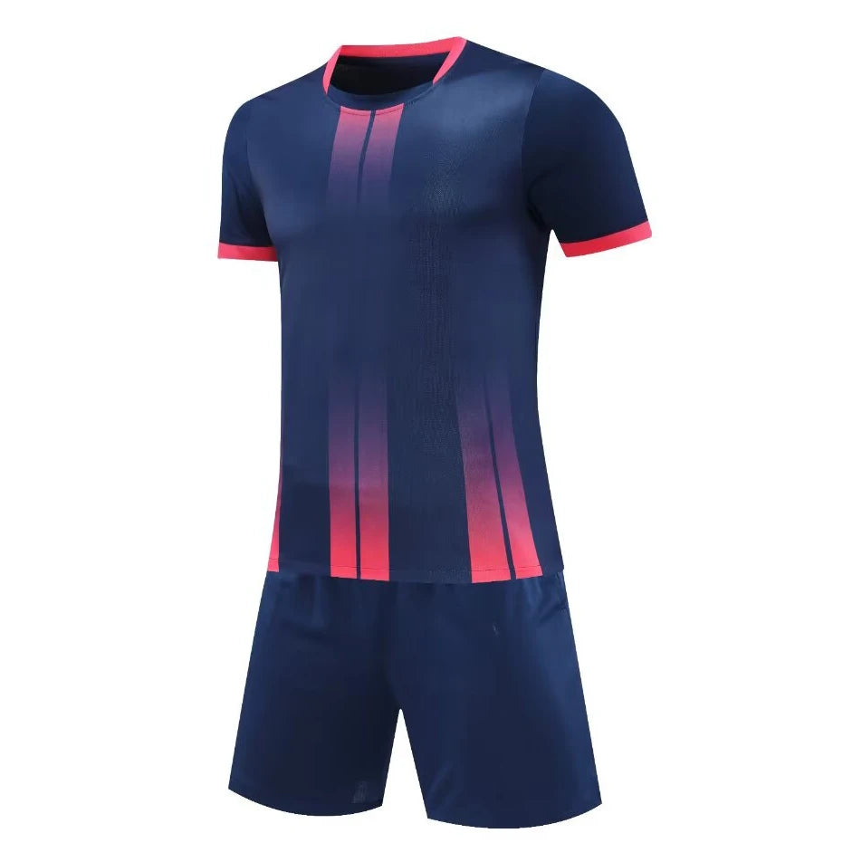 Men Children Soccer Uniform Sets Adult DIY Customize High Quality Boys Soccer Kit Shirt Club Sportswear Training Football Jersey