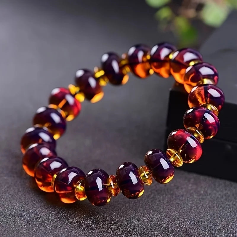 Mexican Amber Bracelets - Unisex, Fashion Resin Jewelry