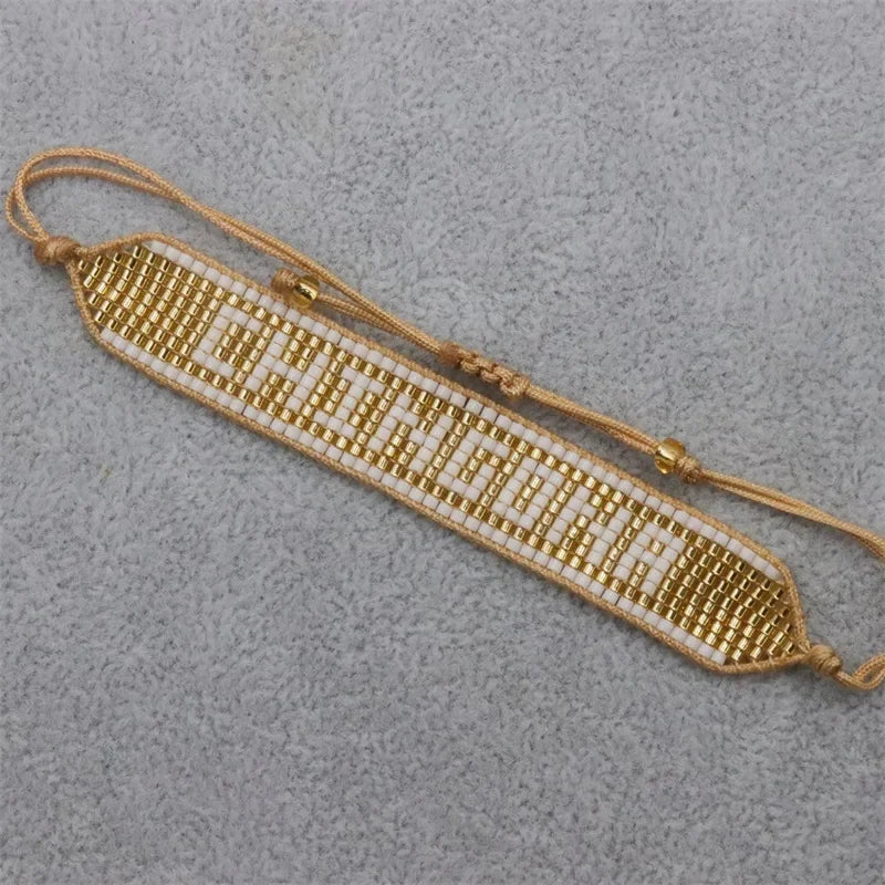 ALIYA Fashion Mexican Beads Bracelet New CHINGONA Letter Bracelets Jewelry Handmade Loom Armband Pulseras for Women Gifts