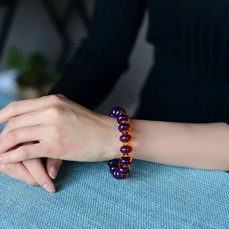 Mexican Amber Bracelets - Unisex, Fashion Resin Jewelry