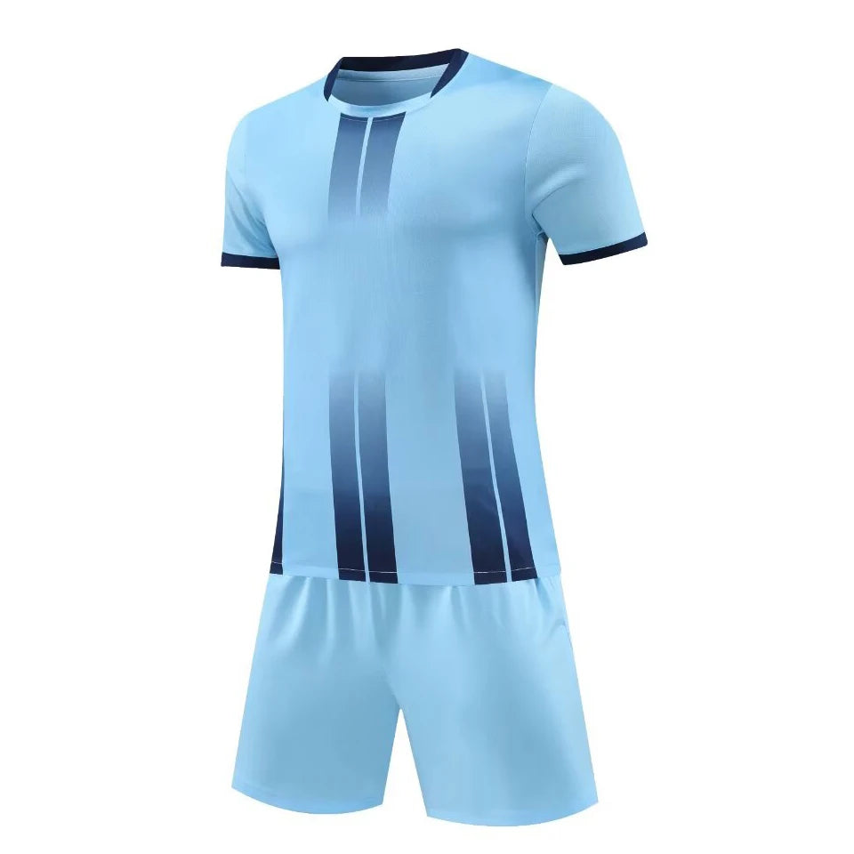 Men Children Soccer Uniform Sets Adult DIY Customize High Quality Boys Soccer Kit Shirt Club Sportswear Training Football Jersey