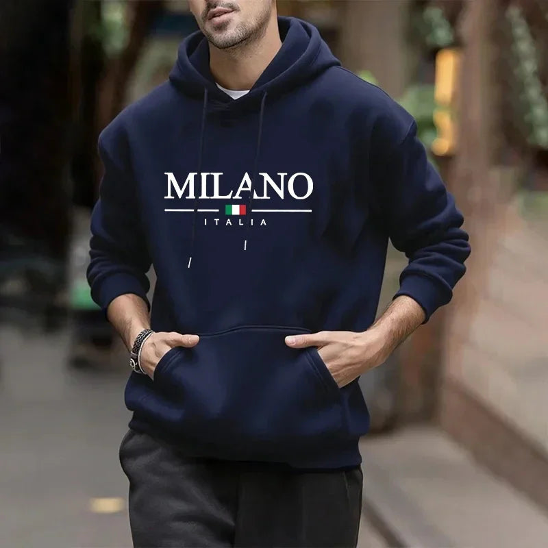 2026 Hot Sales Mens Hoodies Printed Casual Sweatshirts Outdoors Fitness Sports Jogging Men Clothing Fashion Street Pullover Tops