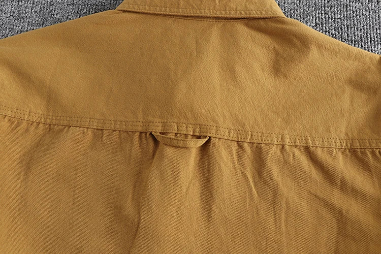 Youthful and Versatile Thin Outerwear with Single Decorative Pocket